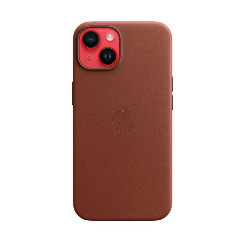Apple iPhone 14 Leather Case with MagSafe - Umber