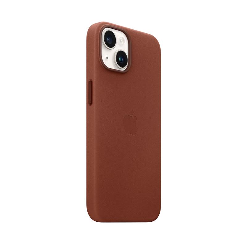 Apple iPhone 14 Leather Case with MagSafe - Umber
