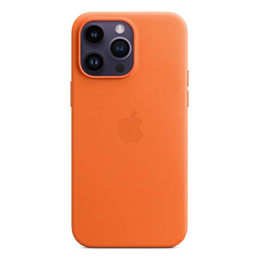 Apple iPhone 14 Pro Max Leather Case with MagSafe - Orange