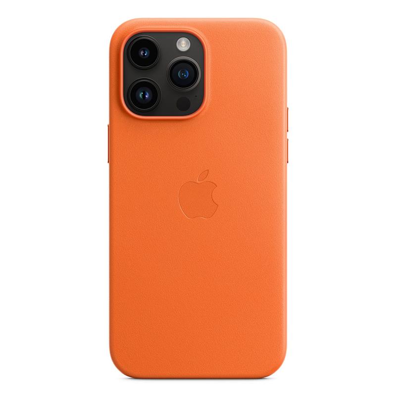 Apple iPhone 14 Pro Max Leather Case with MagSafe - Orange