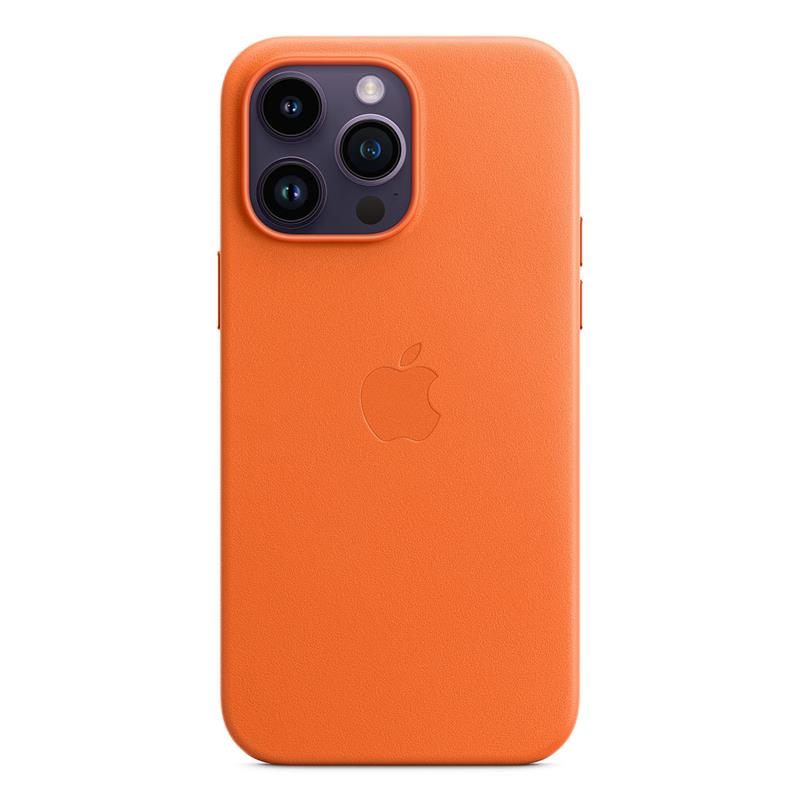 Apple iPhone 14 Pro Max Leather Case with MagSafe - Orange