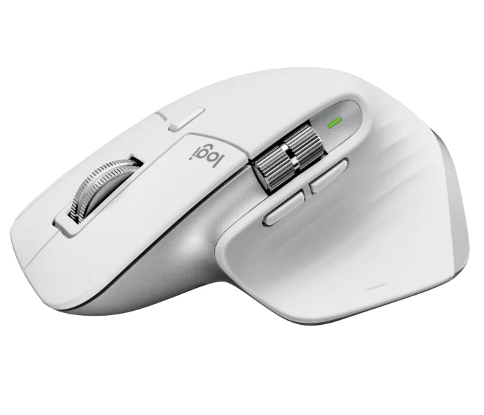 Logitech MX Master 3S - výkonná bezdrôtová myš - svetlo šedá