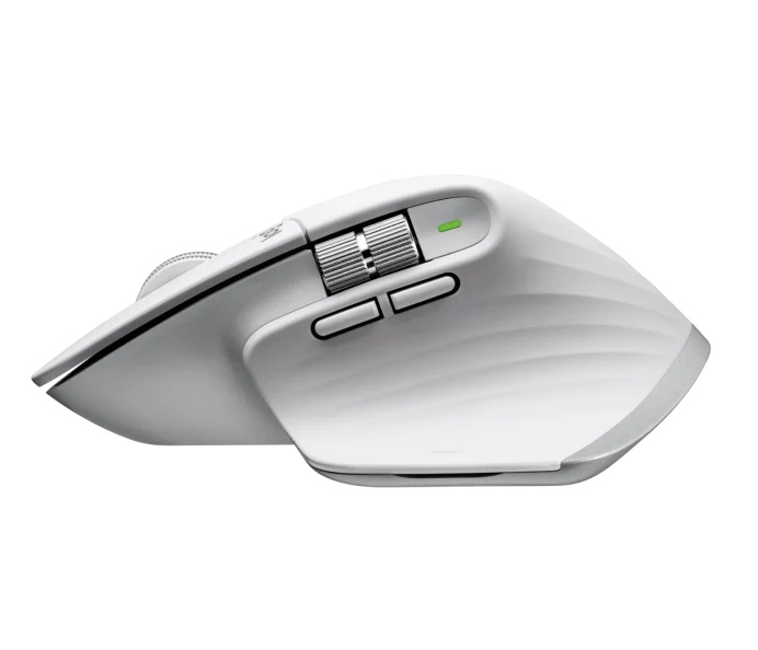 Logitech MX Master 3S - výkonná bezdrôtová myš - svetlo šedá