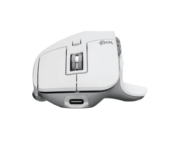 Logitech MX Master 3S - výkonná bezdrôtová myš - svetlo šedá