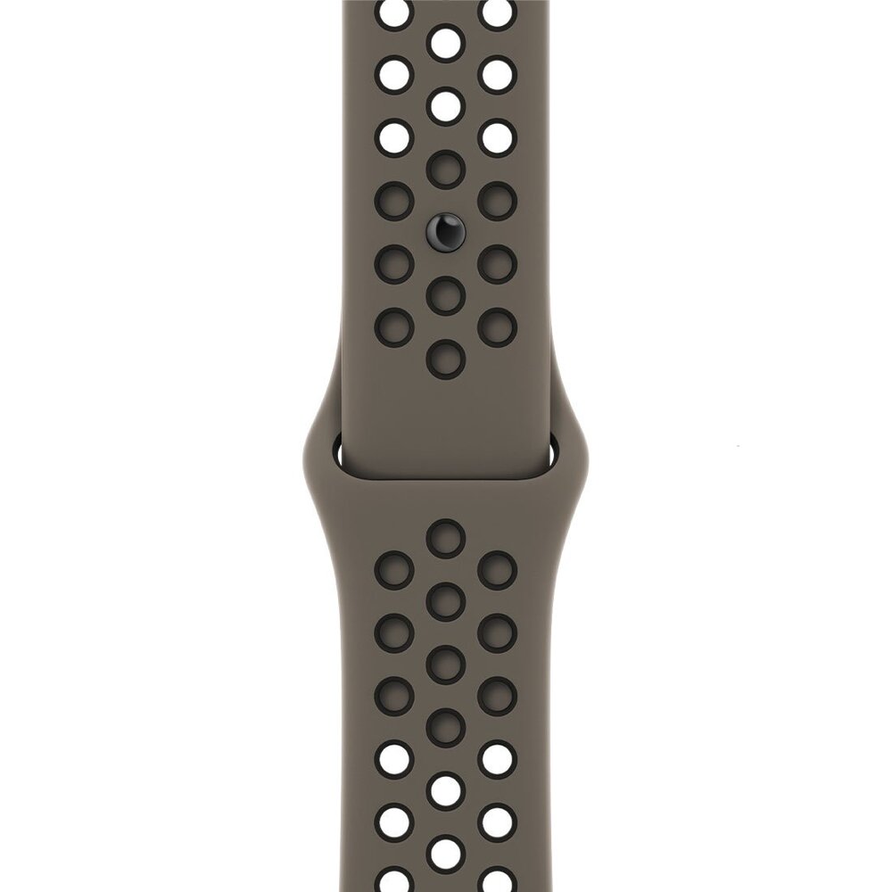 Apple Watch 45mm Olive Grey/Black Nike Sport Band