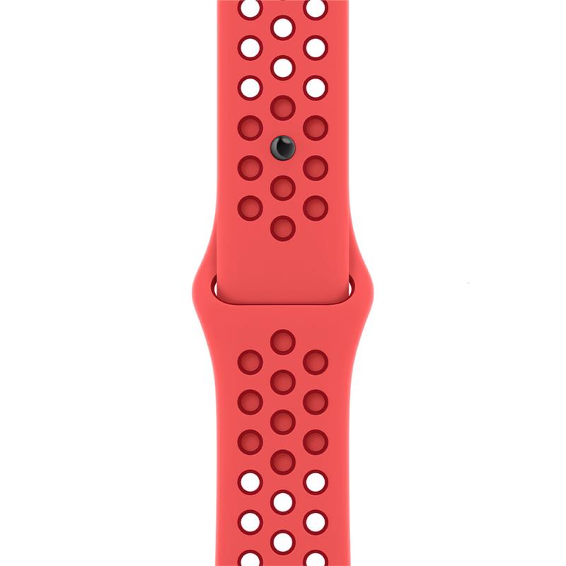 Apple Watch 45mm Bright Crimson/Gym Red Nike Sport Band