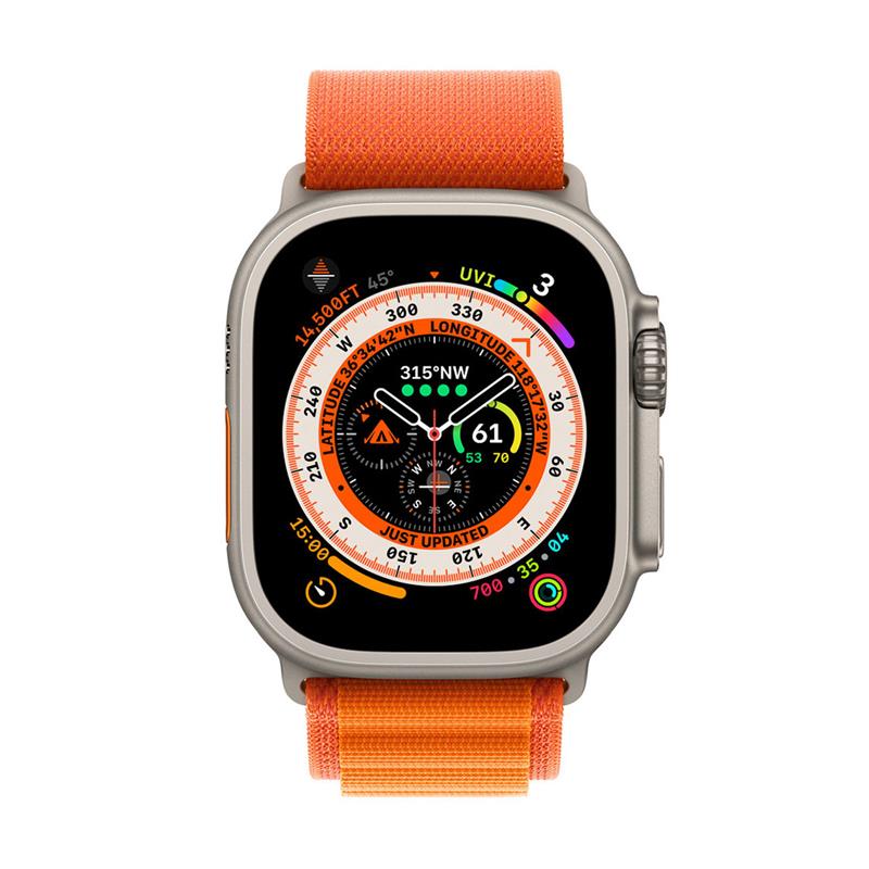Apple Watch 49mm Orange Alpine Loop - Small