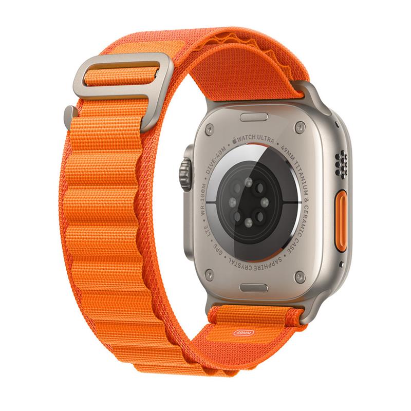 Apple Watch 49mm Orange Alpine Loop - Small