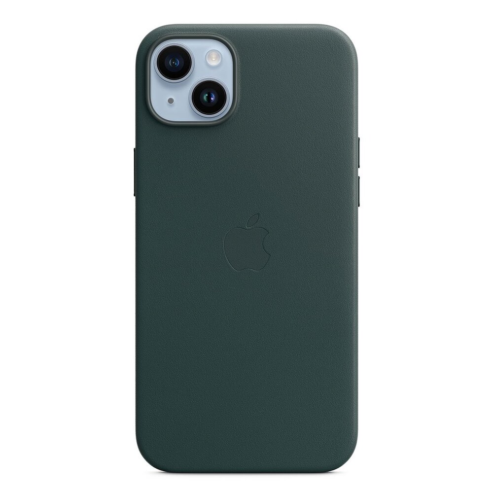 Apple iPhone 14 Plus Leather Case with MagSafe-Forest Green