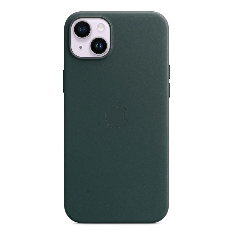 Apple iPhone 14 Plus Leather Case with MagSafe-Forest Green