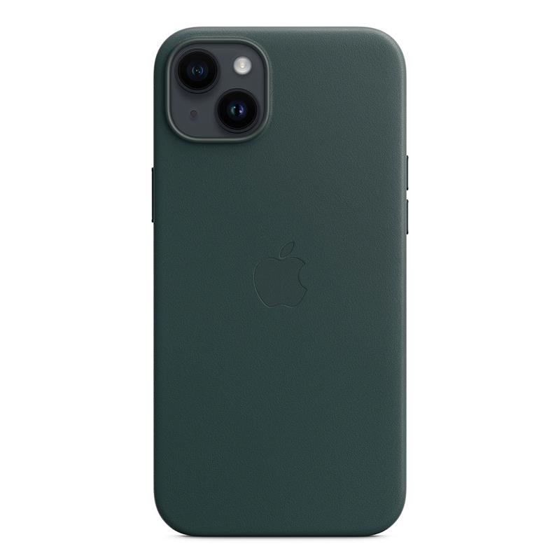 Apple iPhone 14 Plus Leather Case with MagSafe-Forest Green