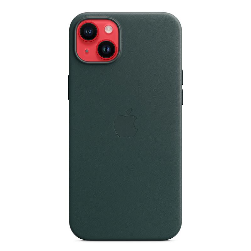 Apple iPhone 14 Plus Leather Case with MagSafe-Forest Green