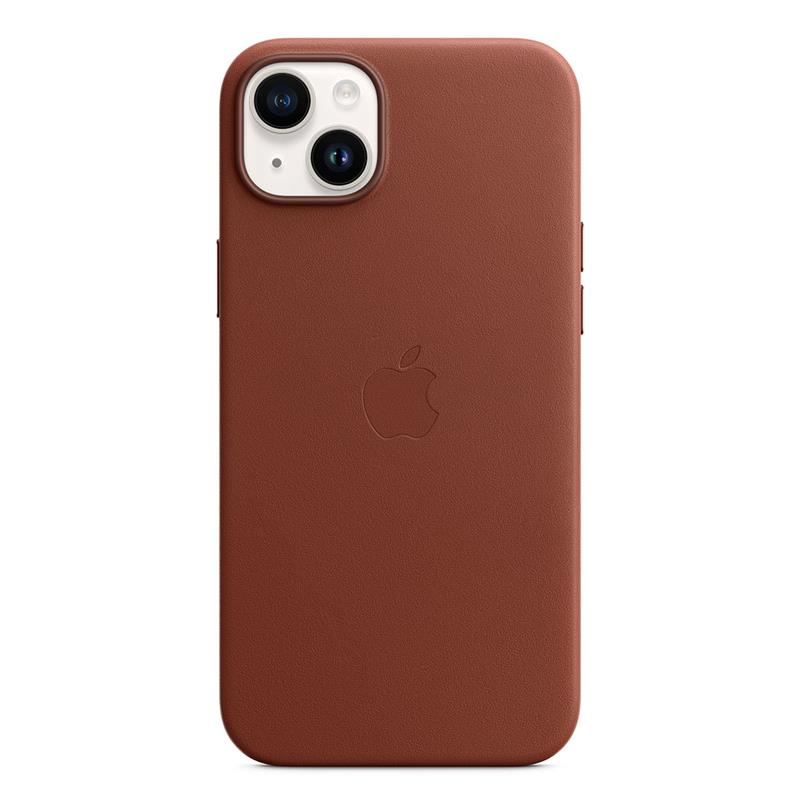 Apple iPhone 14 Plus Leather Case with MagSafe-Umber