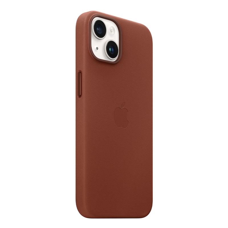 Apple iPhone 14 Plus Leather Case with MagSafe-Umber