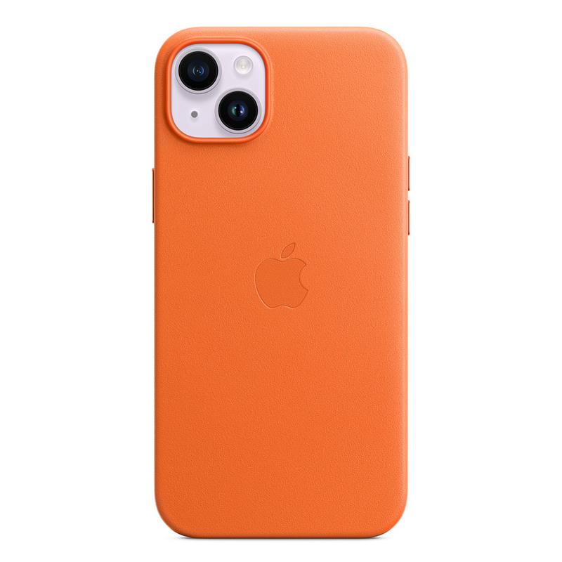 Apple iPhone 14 Plus Leather Case with MagSafe-Orange