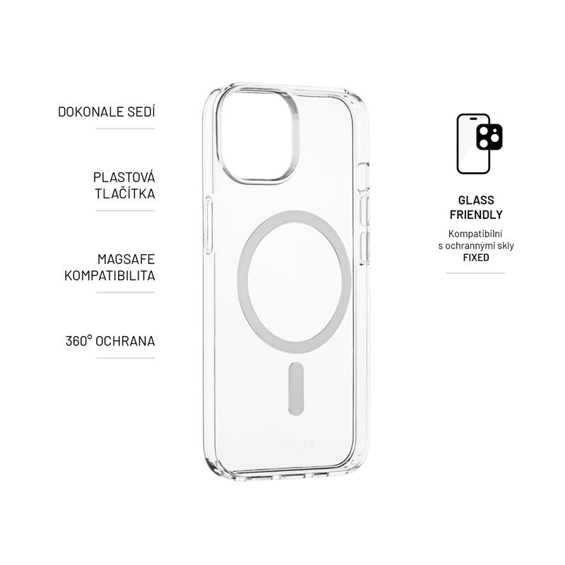 FIXED kryt MagPure s podporou Magsafe pro Apple iPhone 14, čire
