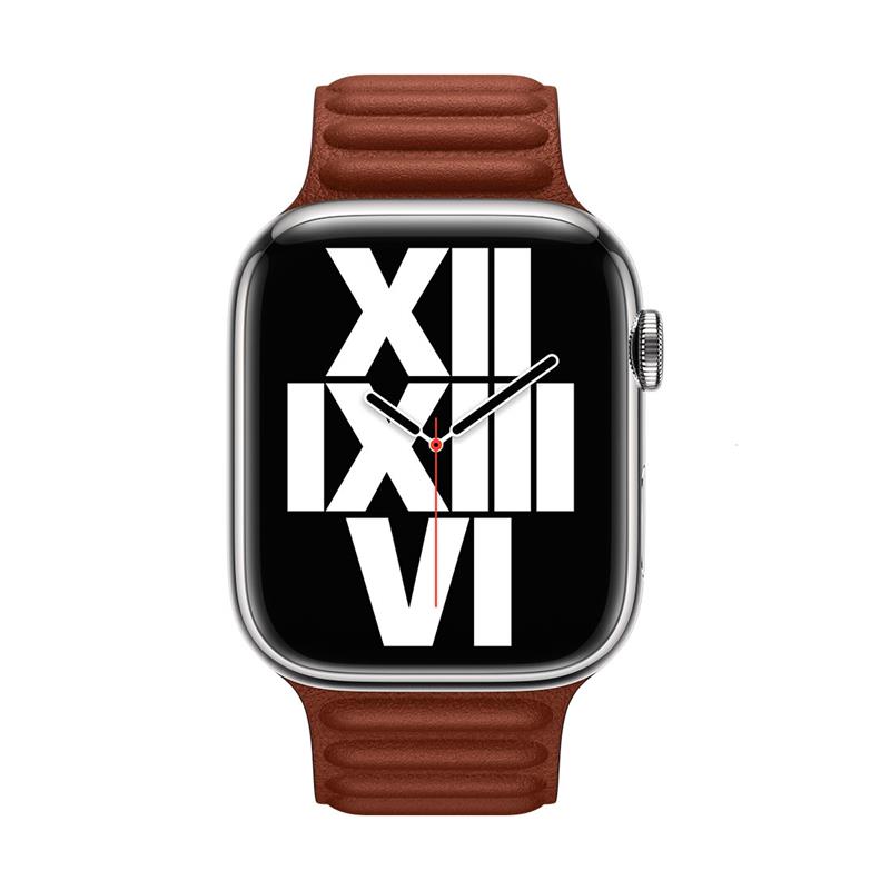 Apple Watch 41mm Umber Leather Link - M/L
