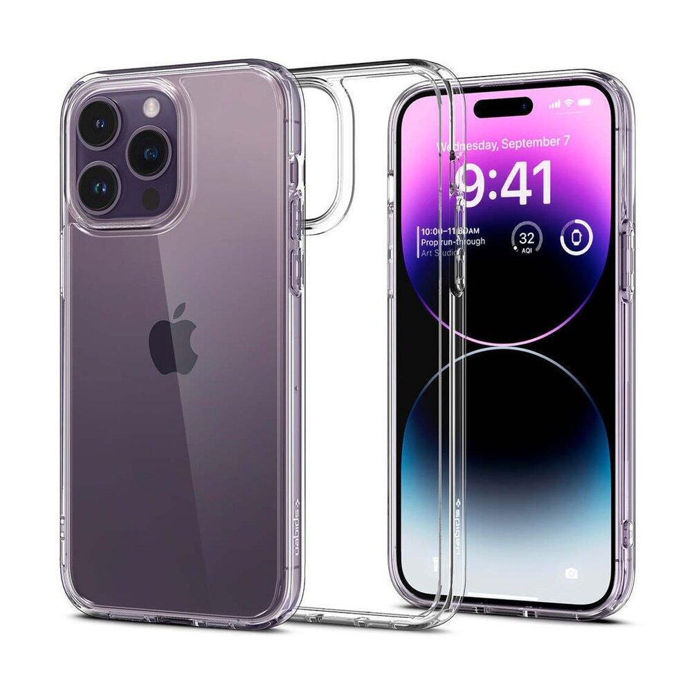 Spigen kryt Crystal Hybrid pre iPhone 14 Pro - Crystal Clear