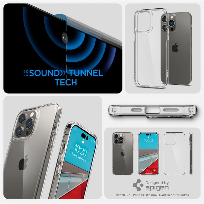 Spigen kryt Crystal Hybrid pre iPhone 14 Pro - Crystal Clear