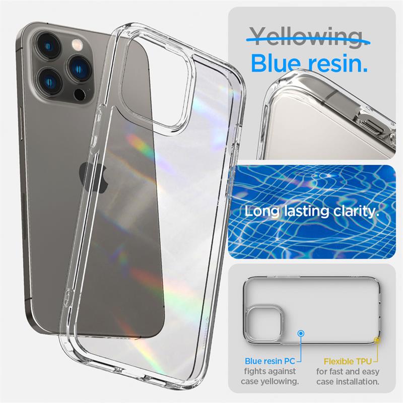 Spigen kryt Crystal Hybrid pre iPhone 14 Pro Max - Crystal Clear