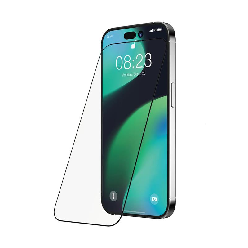 Devia ochranné sklo Van Series Anti-Static pro iPhone 14 Pro - Black Frame