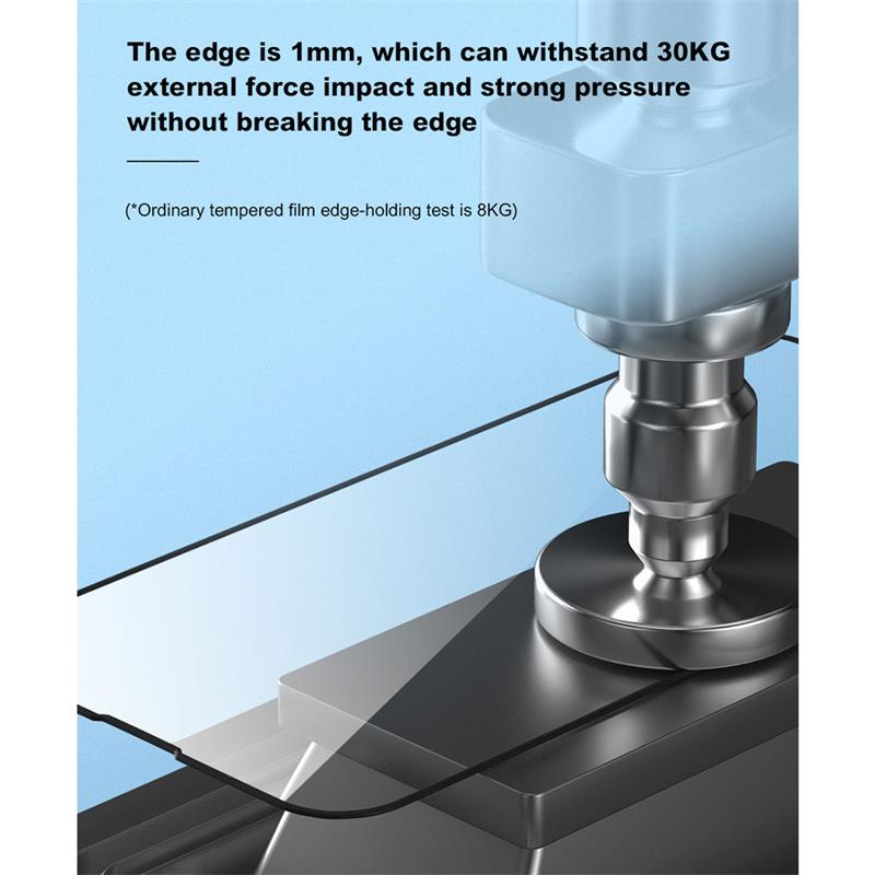 Devia ochranné sklo Van Series Silicone Edge pre iPhone 14 - Black Frame