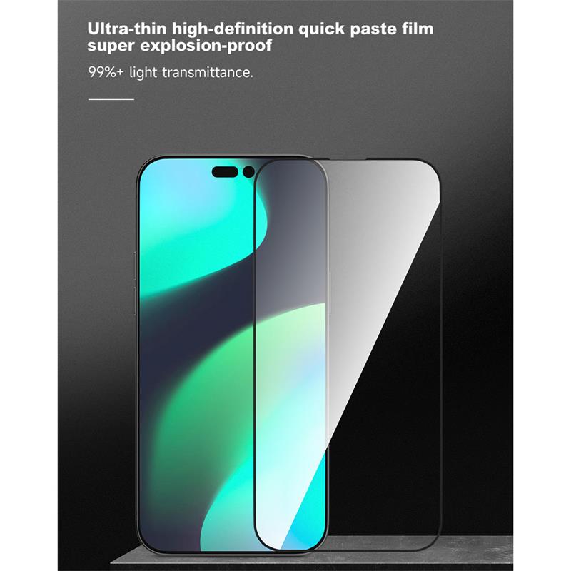 Devia ochranné sklo Van Series Ultra-Thin pre iPhone 14 Pro Max - Black Frame