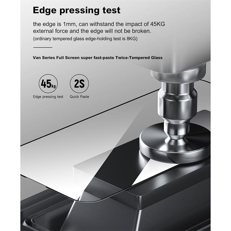 Devia ochranné sklo Van Series Ultra-Thin pre iPhone 14 Pro Max - Black Frame