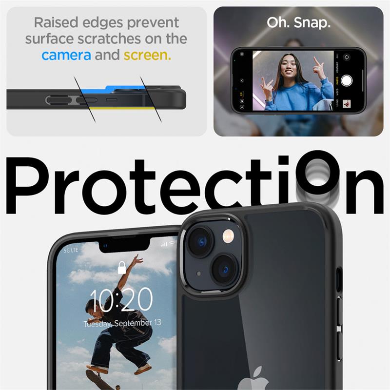 Spigen kryt Crystal Hybrid pre iPhone 14 Plus - Matte Black