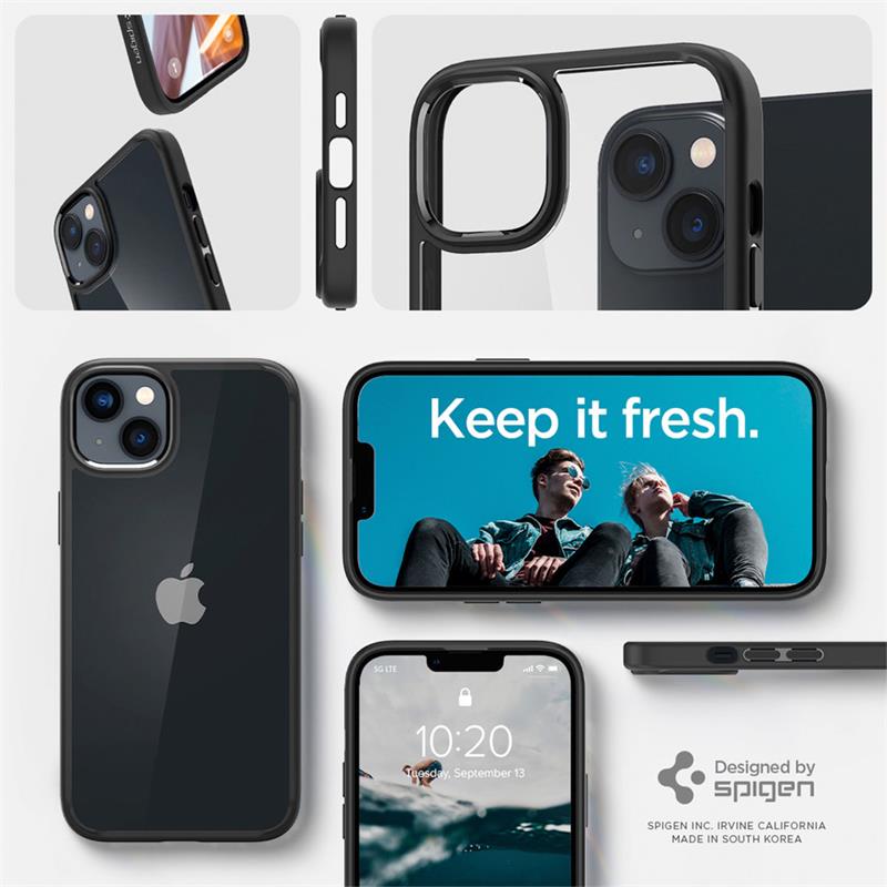 Spigen kryt Crystal Hybrid pre iPhone 14 Plus - Matte Black