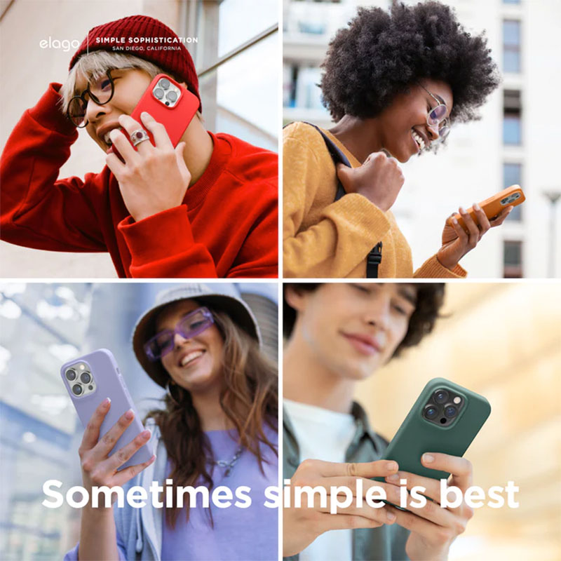 Elago kryt Silicone Case pre iPhone 14 - Dark Gray