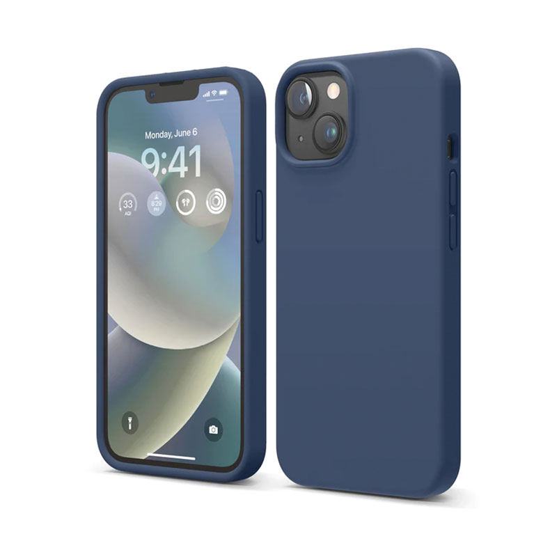 Elago kryt Silicone Case pre iPhone 14 - Jean Indigo