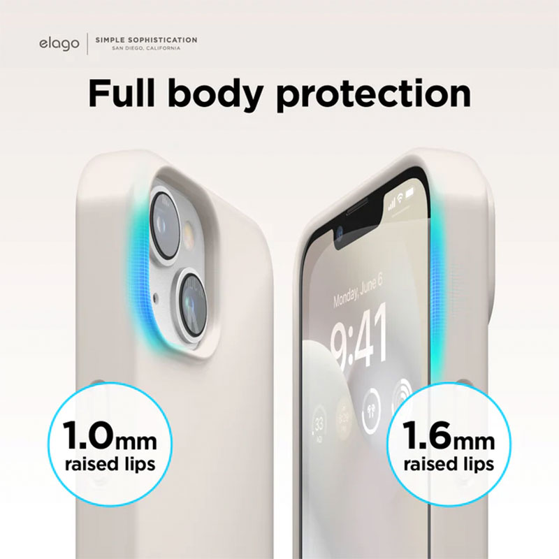 Elago kryt Silicone Case pre iPhone 14 - Stone