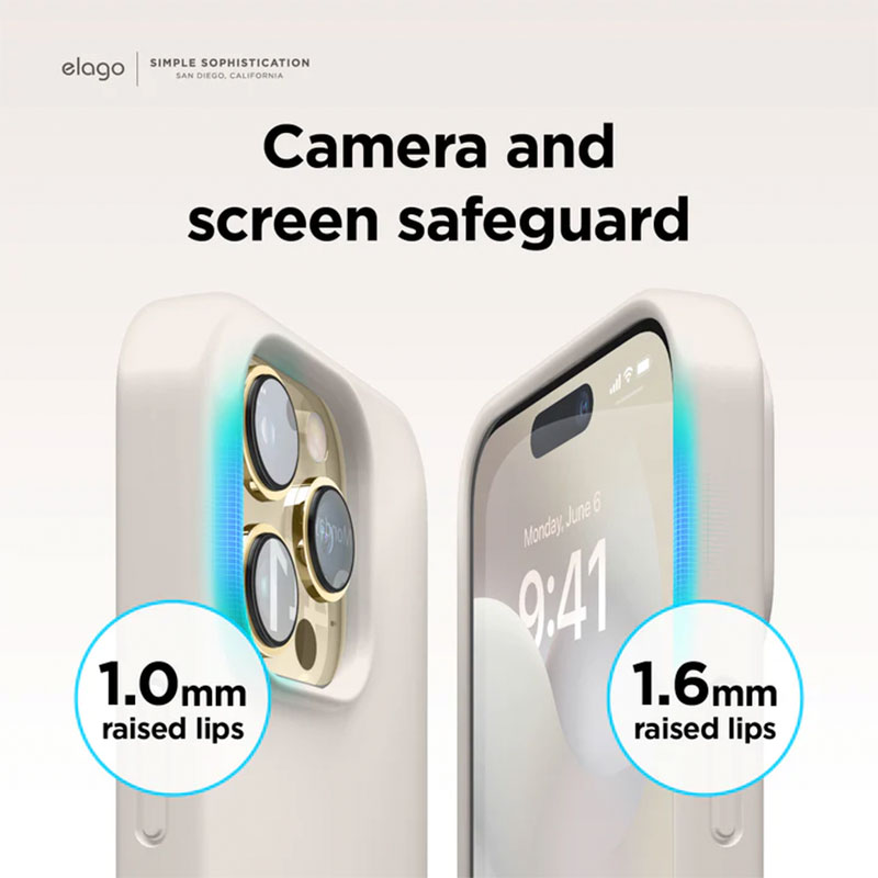 Elago kryt Silicone Case Magsafe pre iPhone 14 Pro - Stone