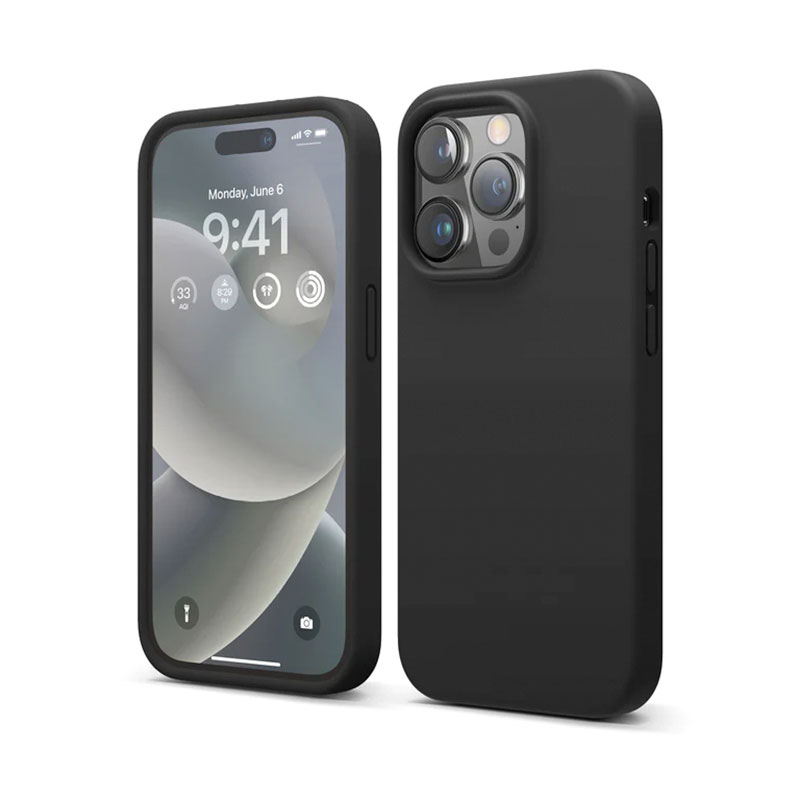 Elago kryt Silicone Case pre iPhone 14 Pro - Black