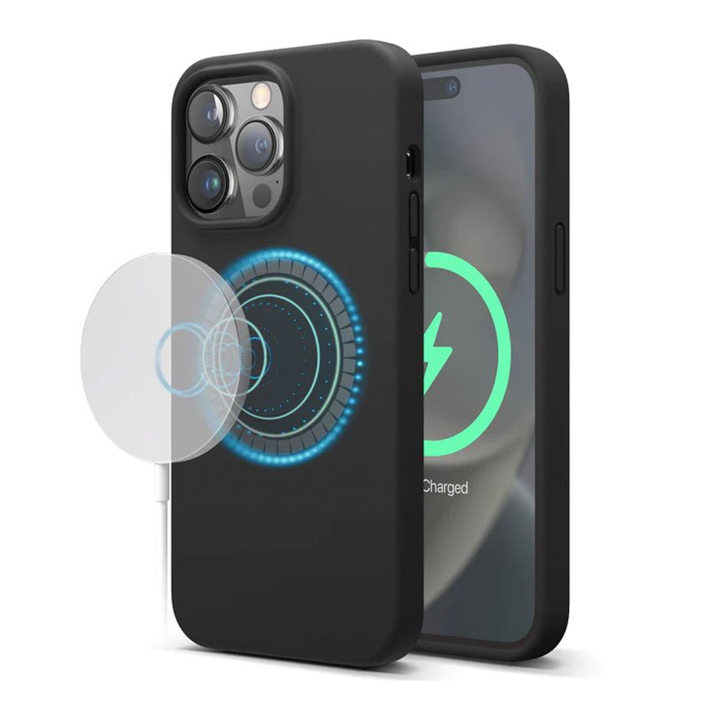 Elago kryt Silicone Case Magsafe pre iPhone 14 Pro Max - Black