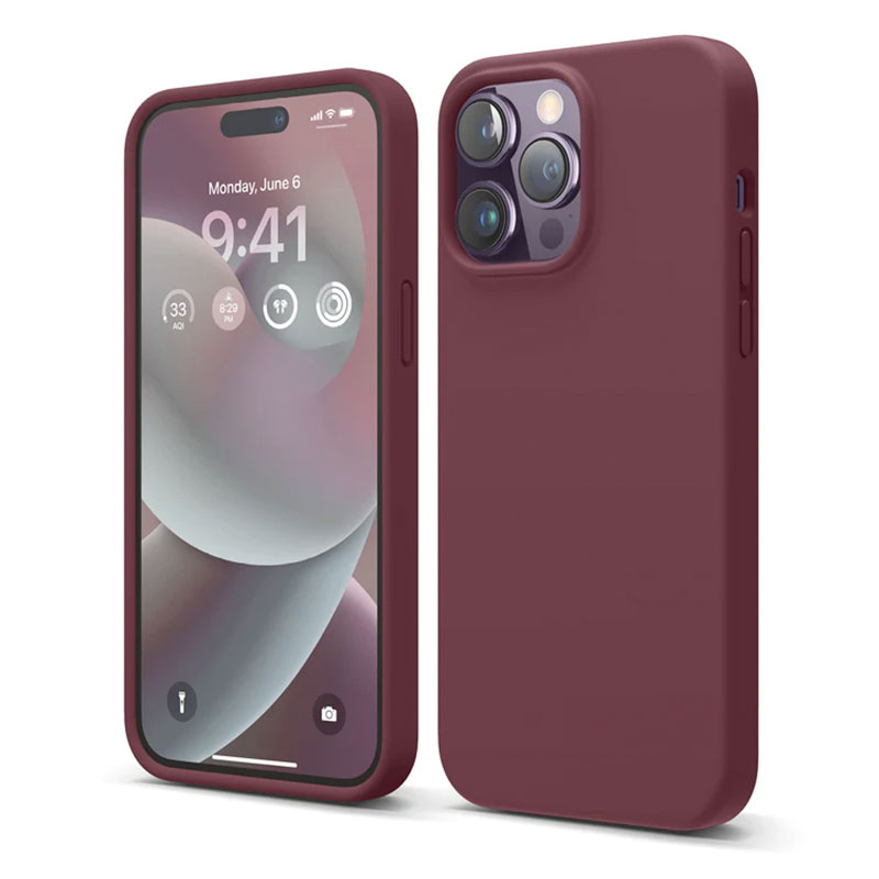 Elago kryt Silicone Case pro iPhone 14 Pro Max - Burgundy