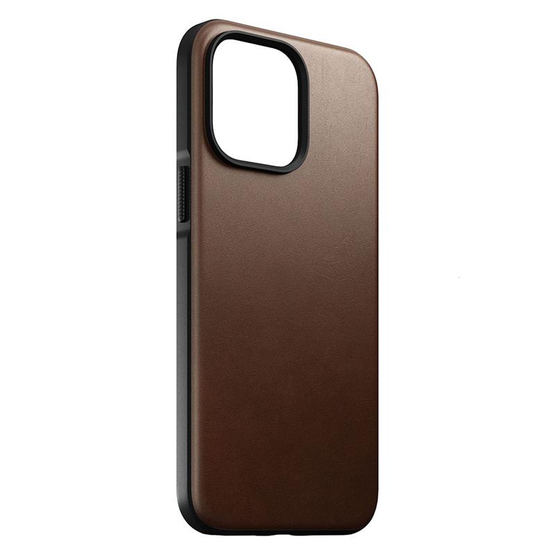 Nomad kryt Modern Leather Case Magsafe pre iPhone 14 Pro Max - Brown