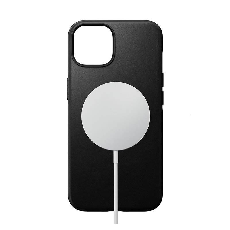 Nomad kryt Modern Leather Case Magsafe pre iPhone 14 - Black