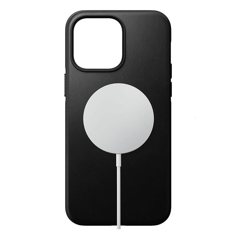Nomad kryt Modern Leather Case Magsafe pre iPhone 14 Pro Max - Black