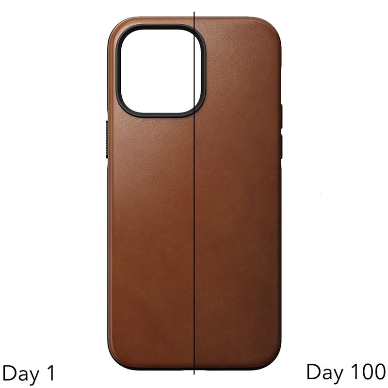 Nomad kryt Modern Leather Case Magsafe pro iPhone 14 Pro Max - English Tan