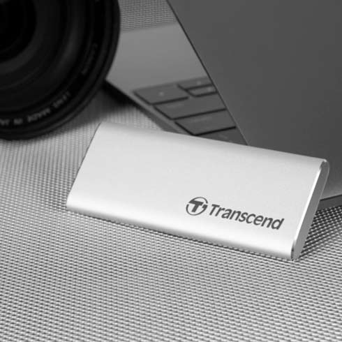 Transcend SSD 250GB ESD260C USB 3.1 Gen 2 - Silver Aluminium
