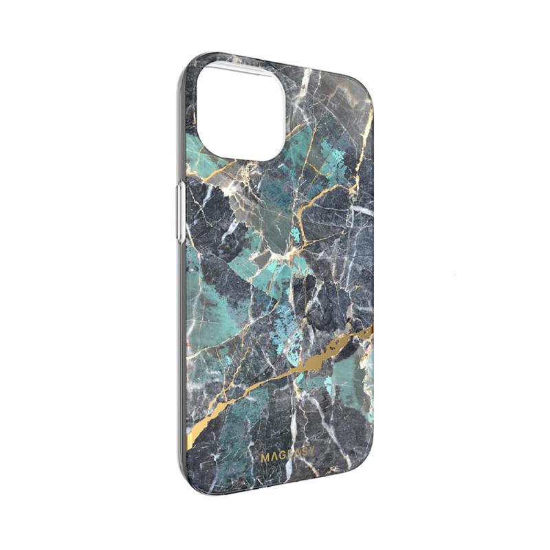 SwitchEasy kryt Marble Case pre iPhone 14 - Emerald