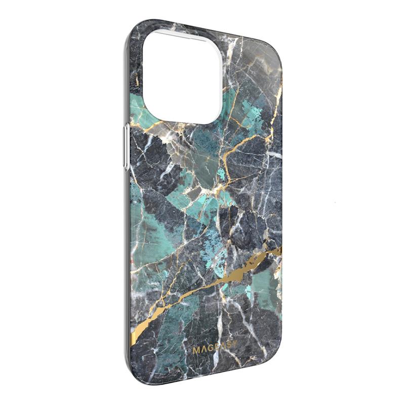 SwitchEasy kryt Marble Case pre iPhone 14 Pro Max - Emerald