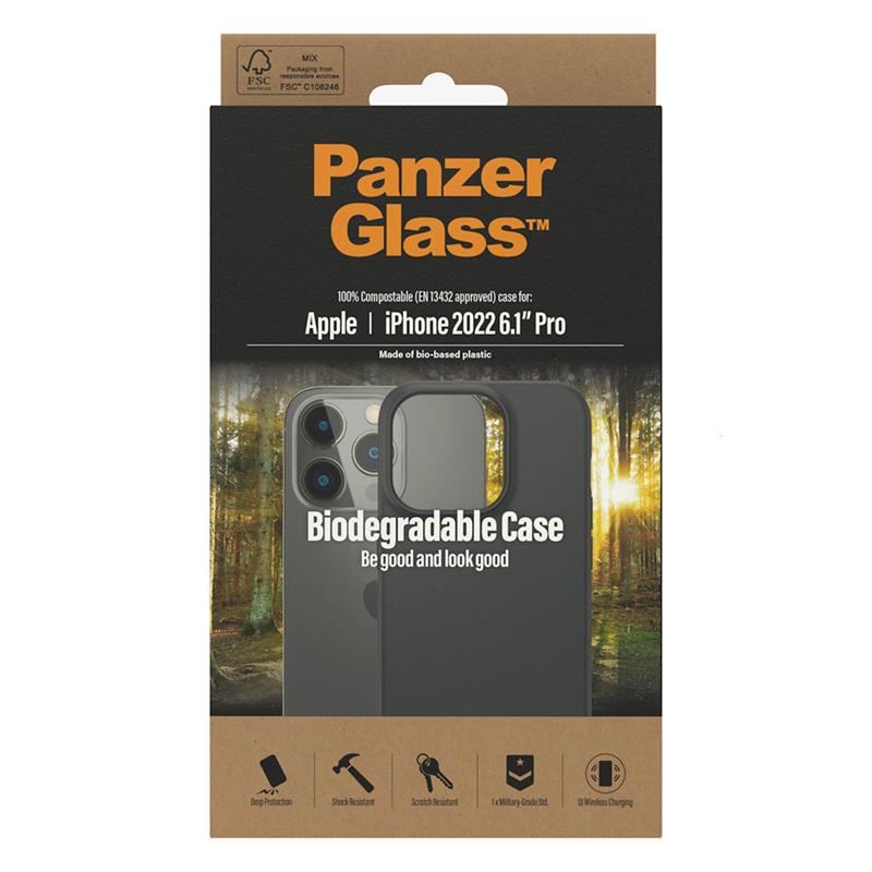 PanzerGlass kryt Biodegradable Case pre iPhone 14 Pro - Black