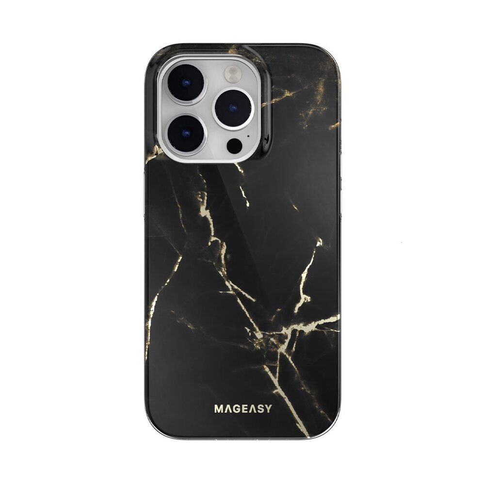 SwitchEasy kryt Marble Case pre iPhone 14 Pro - Pearl Black