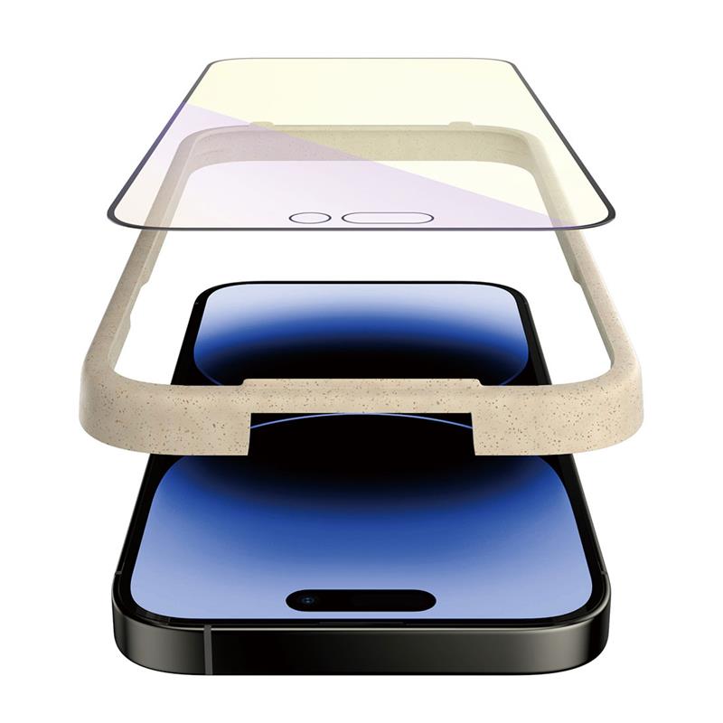 PanzerGlass ochranné sklo UWF AB Anti-Bluelight pre iPhone 14 Pro - Black Frame