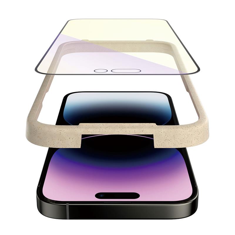 PanzerGlass ochranné sklo UWF AB Anti-Bluelight pre iPhone 14 Pro Max - Black Frame