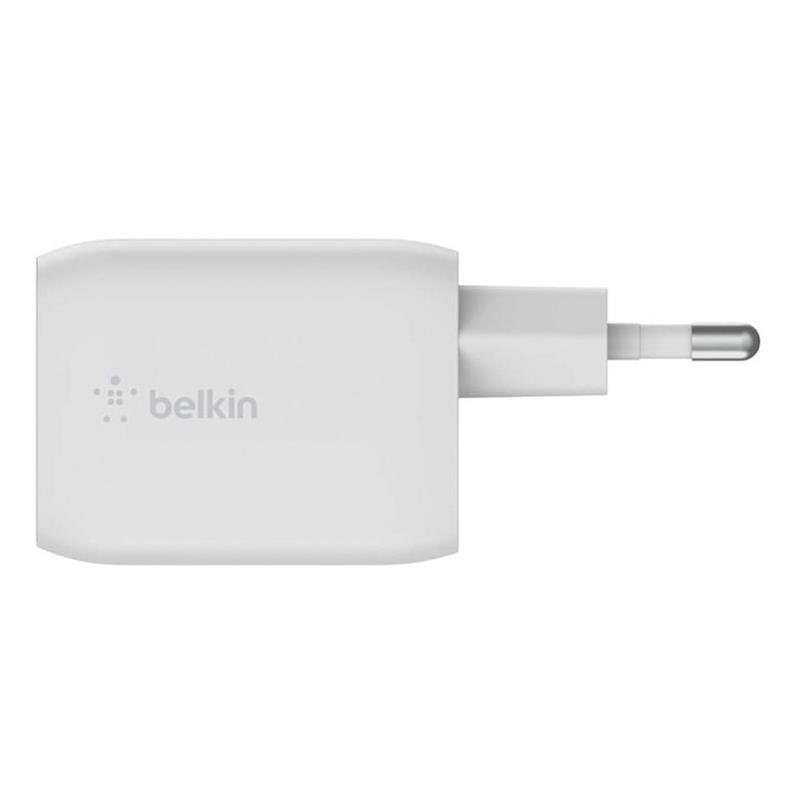Belkin 65W Dual USB-C GaN PD Wall Charger with PPS-White