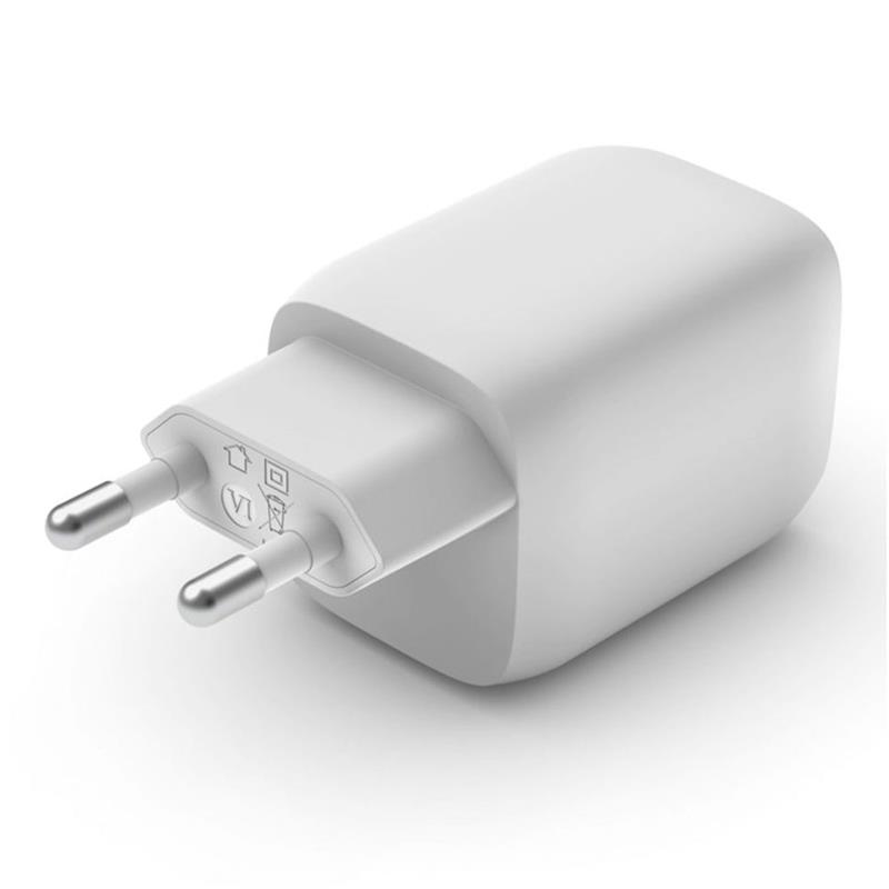 Belkin 65W Dual USB-C GaN PD Wall Charger with PPS-White